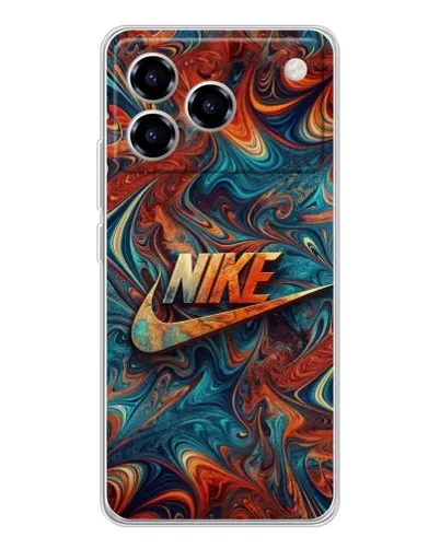 Чехол для ZTE Blade A76 с картинкой «Nike в абстракции»