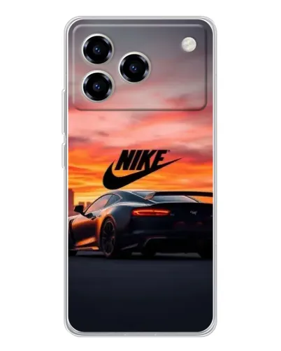 Чехол для ZTE Blade A76 с картинкой «Nike и суперкар»