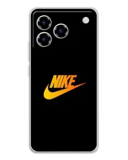 Чехол для ZTE Blade A76 с картинкой «Золотой логотип Nike»