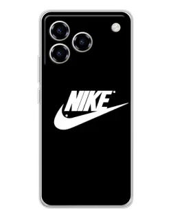 Чехол для ZTE Blade A76 с картинкой «Мазки краски Nike»