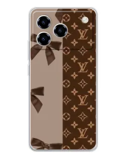 Чехол для ZTE Blade A76 с картинкой «Louis Vuitton — банты»