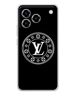 Чехол для ZTE Blade A76 с картинкой «LV — печать стиля»