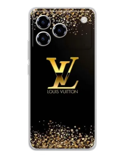 Чехол для ZTE Blade A76 с картинкой «LV — золотые искры» Чехол для ZTE Blade A76 с картинкой «LV — золотые искры»