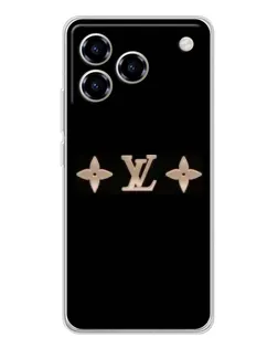 Чехол для ZTE Blade A76 с картинкой «Louis Vuitton — минимализм»