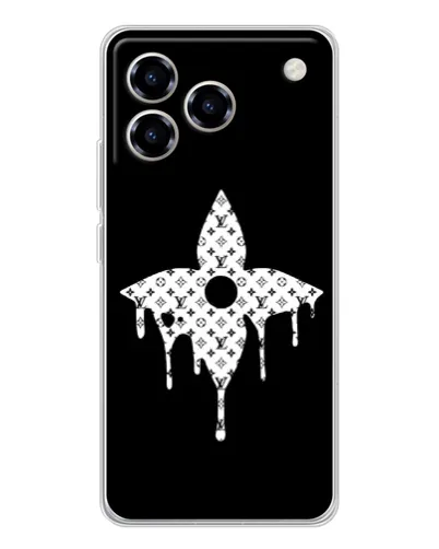 Чехол для ZTE Blade A76 с картинкой «Цветочная монограмма» Чехол для ZTE Blade A76 с картинкой «Цветочная монограмма»