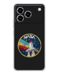 Чохол для ZTE Blade A76 з картинкою «NASA — емблема місії» Чохол для ZTE Blade A76 з картинкою «NASA — емблема місії»