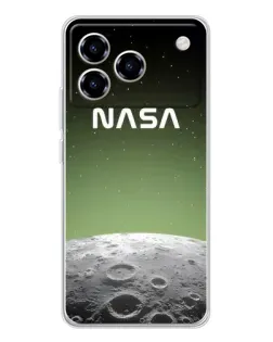 Чехол для ZTE Blade A76 с картинкой «NASA — лунный градиент»