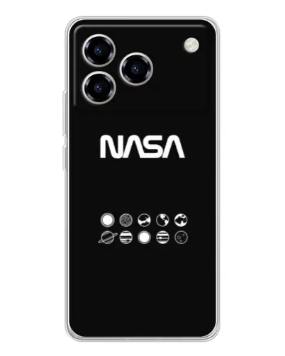 Чехол для ZTE Blade A76 с картинкой «NASA — технический принт» Чехол для ZTE Blade A76 с картинкой «NASA — технический принт»
