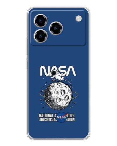 Чехол для ZTE Blade A76 с картинкой «NASA — лунная миссия» Чехол для ZTE Blade A76 с картинкой «NASA — лунная миссия»