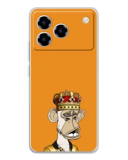 Чохол для ZTE Blade A76 з картинкою «Золота мавпа Bored Ape»