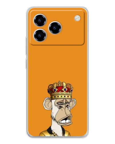 Чехол для ZTE Blade A76 с картинкой «Золотая обезьяна Bored Ape»