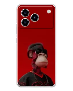 Чохол для ZTE Blade A76 з картинкою «Bored Ape в червоному» Чохол для ZTE Blade A76 з картинкою «Bored Ape в червоному»