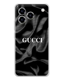 Чохол для ZTE Blade A76 з картинкою «Gucci — шовкові хвилі»