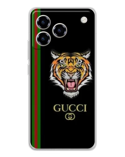 Чехол для ZTE Blade A76 с картинкой «Тигр Gucci»