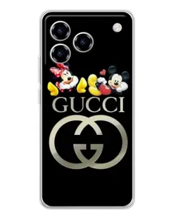 Чехол для ZTE Blade A76 с картинкой «Gucci — герои Disney»