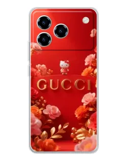 Чехол для ZTE Blade A76 с картинкой «Gucci — золотой сад»