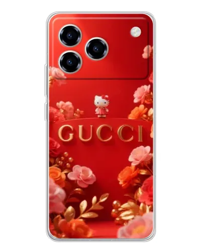Чехол для ZTE Blade A76 с картинкой «Gucci — золотой сад»