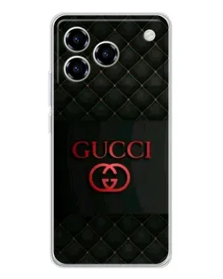 Чехол для ZTE Blade A76 с картинкой «Gucci — стеганый черный»