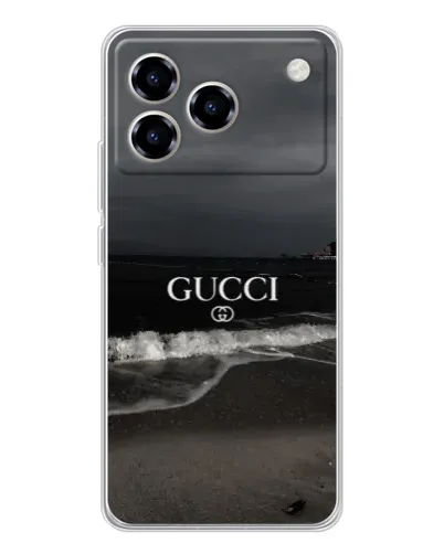 Чехол для ZTE Blade A76 с картинкой «Gucci — морской прибой»