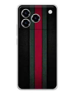 Чехол для ZTE Blade A76 с картинкой «Gucci — неоновая линия»