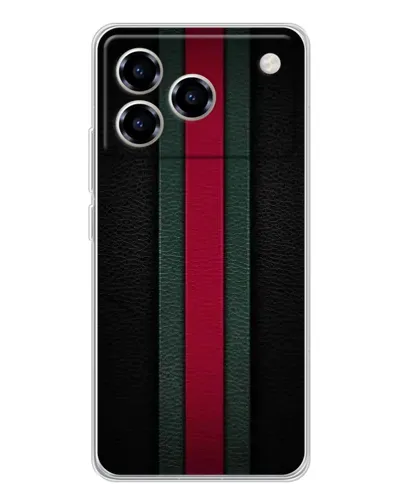 Чехол для ZTE Blade A76 с картинкой «Gucci — неоновая линия»