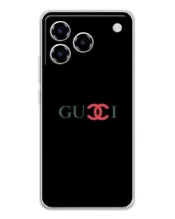 Чехол для ZTE Blade A76 с картинкой «Gucci — красный градиент»