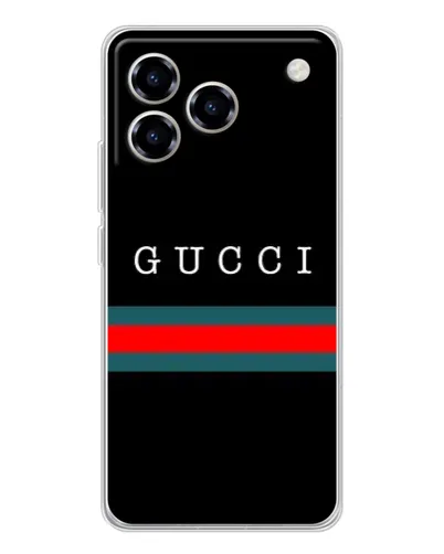 Чехол для ZTE Blade A76 с картинкой «Gucci — красный пояс»
