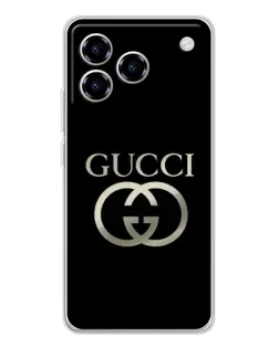Чехол для ZTE Blade A76 с картинкой «Gucci — золото на черном» Чехол для ZTE Blade A76 с картинкой «Gucci — золото на черном»