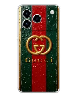 Чехол для ZTE Blade A76 с картинкой «Gucci — фирменная полоса и золото» Чехол для ZTE Blade A76 с картинкой «Gucci — фирменная полоса и золото»