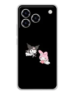 Чехол для ZTE Blade A76 с картинкой «My Melody и Kuromi» Чехол для ZTE Blade A76 с картинкой «My Melody и Kuromi»