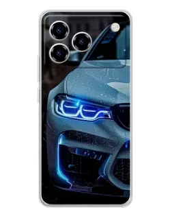 Чехол для ZTE Blade A76 с картинкой «Взгляд BMW с синими фарами» Чехол для ZTE Blade A76 с картинкой «Взгляд BMW с синими фарами»
