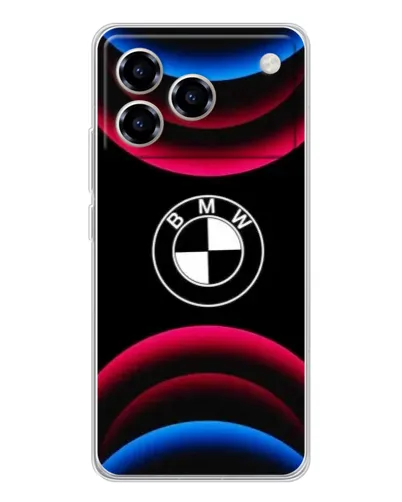 Чехол для ZTE Blade A76 с картинкой «Логотип BMW и неоновые дуги» Чехол для ZTE Blade A76 с картинкой «Логотип BMW и неоновые дуги»