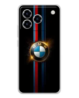 Чехол для ZTE Blade A76 с картинкой «BMW M-Power неон»