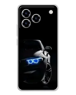 Чехол для ZTE Blade A76 с картинкой «BMW — ночной взгляд»