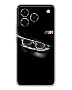 Чехол для ZTE Blade A76 с картинкой «BMW — взгляд тигра»