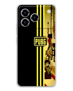 Чехол для ZTE Blade A76 с картинкой «PUBG — камуфляжный шлем»