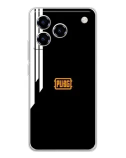Чехол для ZTE Blade A76 с картинкой «PUBG — вертикальные линии»