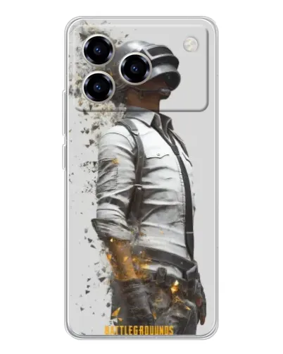 Чехол для ZTE Blade A76 с картинкой «PUBG — боец в пыли» Чехол для ZTE Blade A76 с картинкой «PUBG — боец в пыли»
