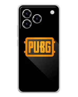 Чехол для ZTE Blade A76 с картинкой «PUBG — рамка лого»