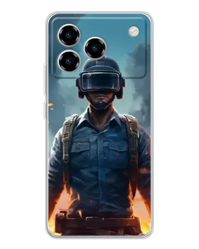 Чехол для ZTE Blade A76 с картинкой «PUBG — реалистичный герой» Чехол для ZTE Blade A76 с картинкой «PUBG — реалистичный герой»