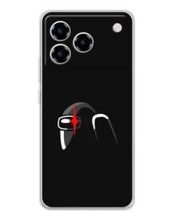 Чехол для ZTE Blade A76 с картинкой «Among Us шлем»