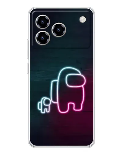 Чехол для ZTE Blade A76 с картинкой «Among Us неон-арт» Чехол для ZTE Blade A76 с картинкой «Among Us неон-арт»