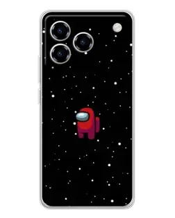 Чехол для ZTE Blade A76 с картинкой «Красный Among Us»