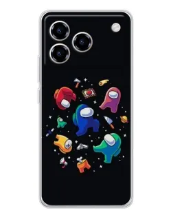 Чехол для ZTE Blade A76 с картинкой «Among Us космос»