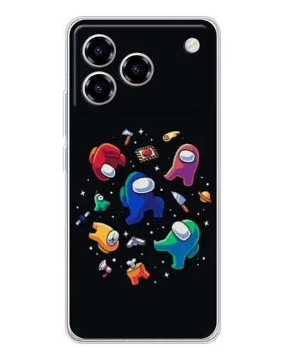 Чехол для ZTE Blade A76 с картинкой «Among Us космос» Чехол для ZTE Blade A76 с картинкой «Among Us космос»
