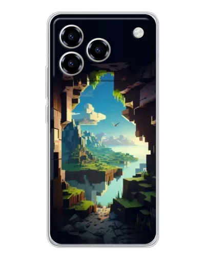 Чехол для ZTE Blade A76 с картинкой «Вид из пещеры» Чехол для ZTE Blade A76 с картинкой «Вид из пещеры»