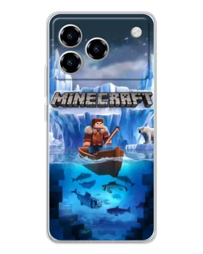 Чехол для ZTE Blade A76 с картинкой «Minecraft ледяной мир» Чехол для ZTE Blade A76 с картинкой «Minecraft ледяной мир»