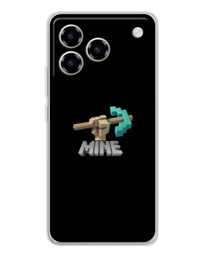 Чехол для ZTE Blade A76 с картинкой «Алмазная кирка» Чехол для ZTE Blade A76 с картинкой «Алмазная кирка»