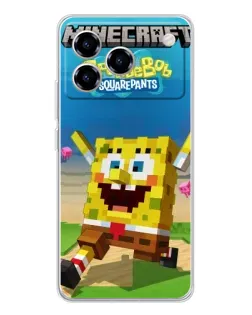 Чехол для ZTE Blade A76 с картинкой «Губка Боб Minecraft» Чехол для ZTE Blade A76 с картинкой «Губка Боб Minecraft»