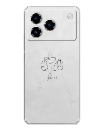 Чохол для ZTE Blade A76 з картинкою «Івана 3:16 Хрест»